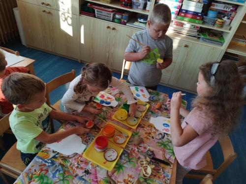 Tvoření ve třídě Berušek - předškoláci